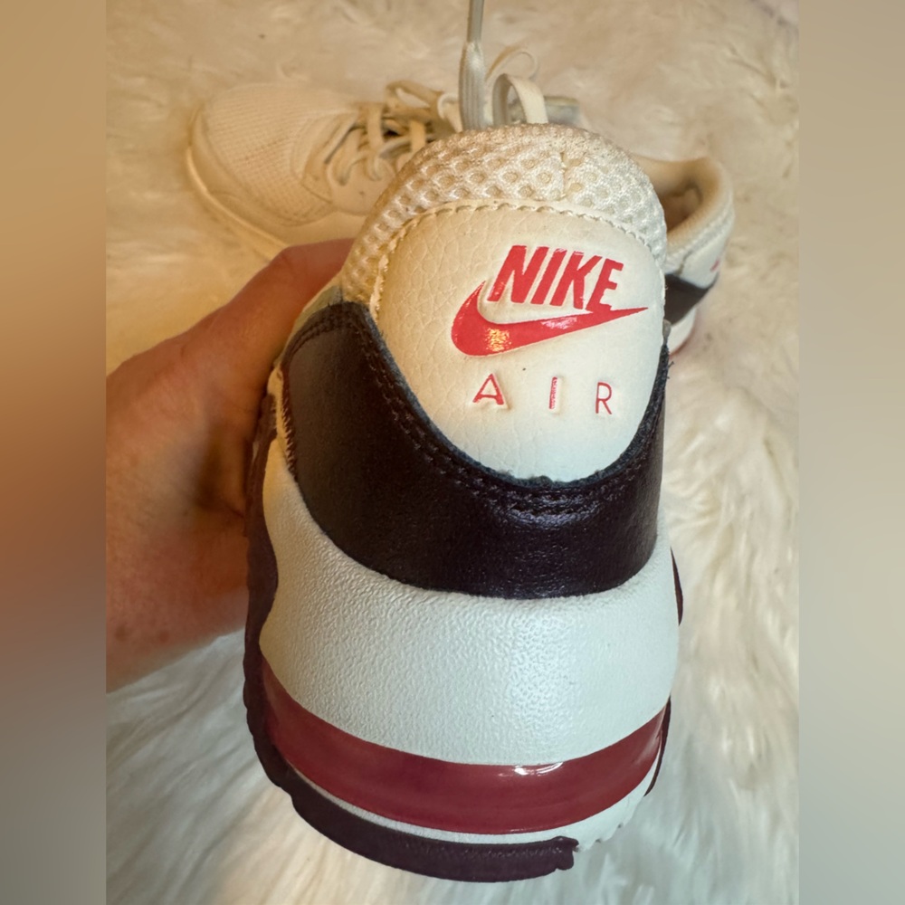 Nike Air Max SIZE 6 NEW White with Maroon and Grey details - Picture 5 of 11